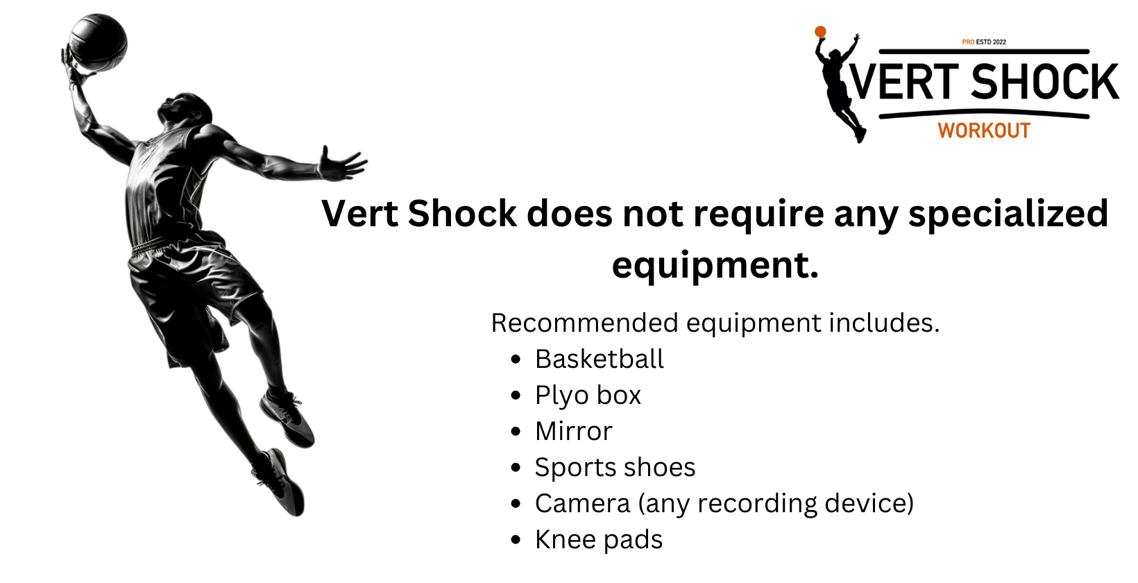 tools and equipment that are needed for vert shock